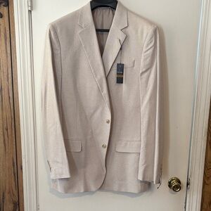 Stafford Men's Cream Sport Coat Blazer